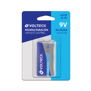 Blíster con 1 pila alcalina 9V, VOLTECK
