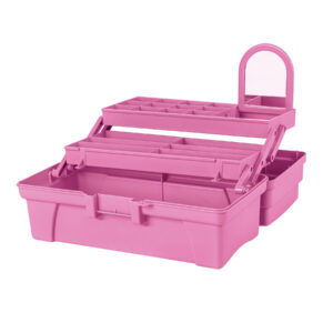 Alternative view of Caja cosmetiquera 14", Doble Bandeja, Rosa, PRETUL