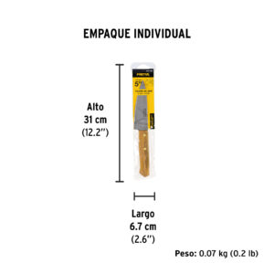 Alternative view of Cuchillo de chef 5" mango de madera, PRETUL