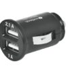 Cargador USB para automóvil, 1 Y 2.1 A, VOLTECK