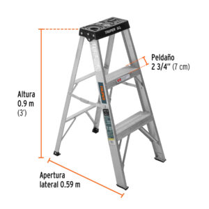 Alternative view of Escalera de tijera tipo III 2 escalones, TRUPER
