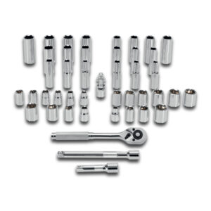 Alternative view of Juego de 45 herramientas cuadro 3/8" std y mm para mecánico