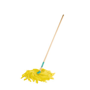 Trapeador de microfibra lisa, Mango de 120 cm, KLINTEK