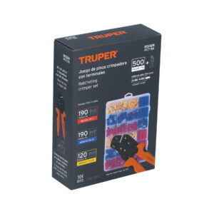 Alternative view of Alicate de 8",  crimpadora y 500 terminales con aislamiento, TRUPER