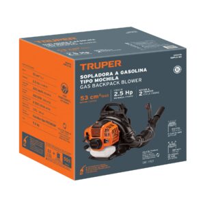 Sopladora con motor de 53cc a gasolina, tipo mochila, TRUPER