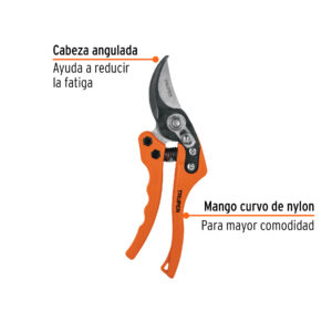 Alternative view of Tijera para poda 8" de nylon con cuchillas acero SK5, Truper