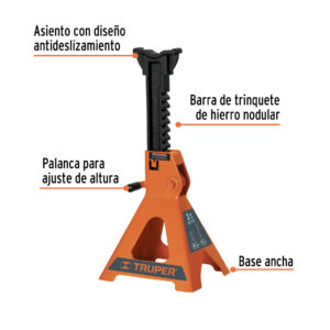 Alternative view of Torres de 3 ton para auto, TRUPER,  Caja con 2 Torres